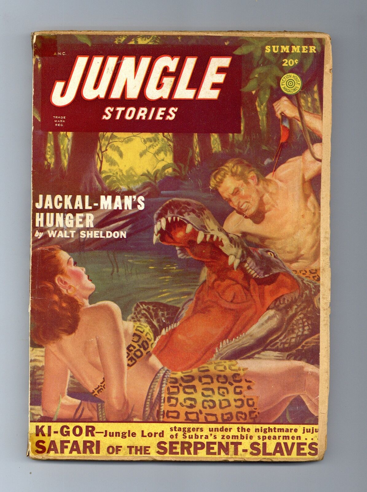Jungle Stories Pulp 2nd Series Jun 1949 Vol. 4 #7 GD/VG 3.0