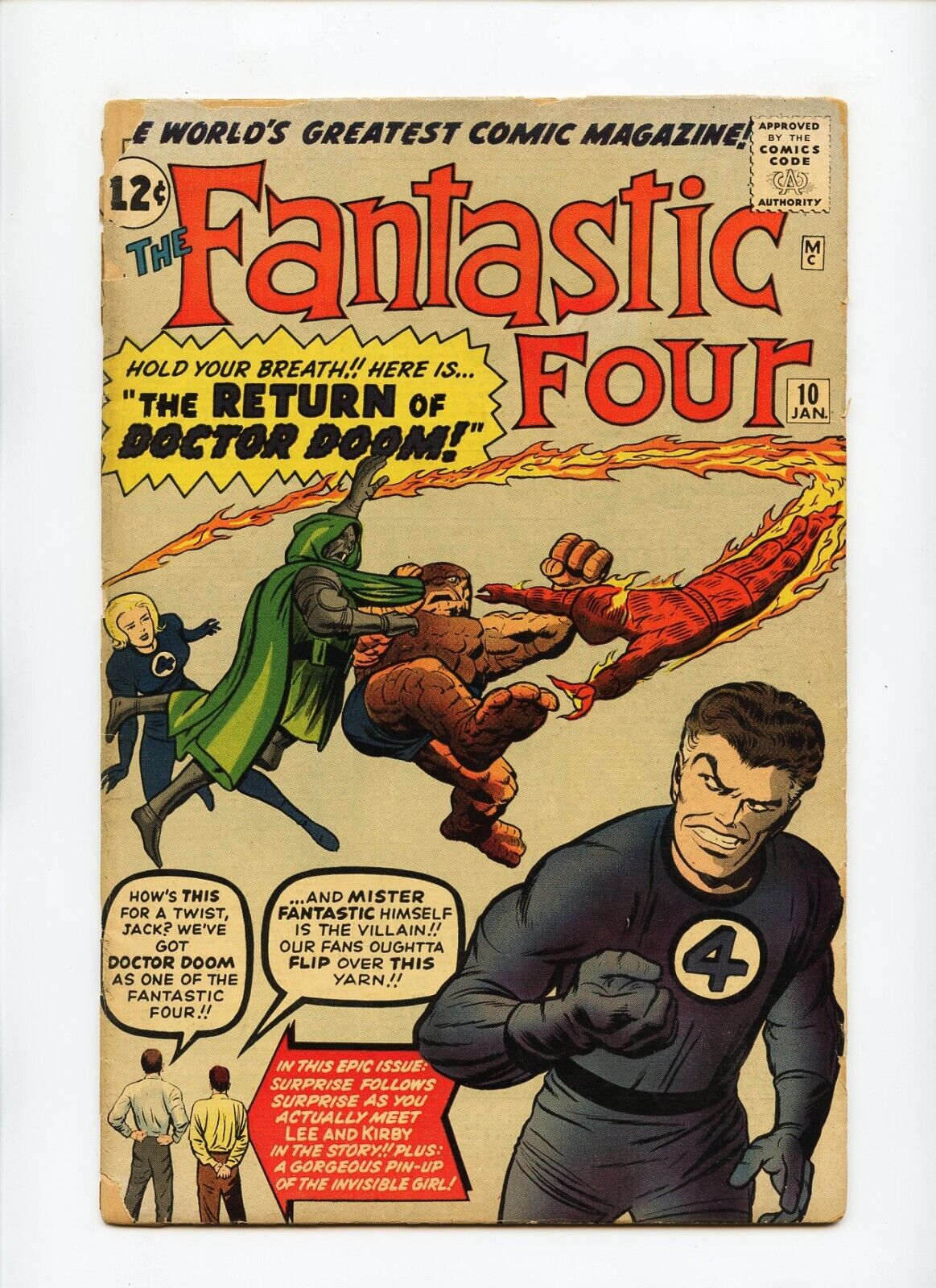 Fantastic Four #10 Marvel Comics Lower Grade