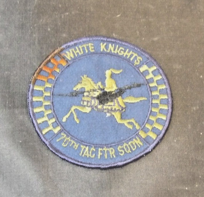 USAF Air Force 70th TACTICAL FIGHTER Squadron WHITE KNIGHTS Patch Subdued