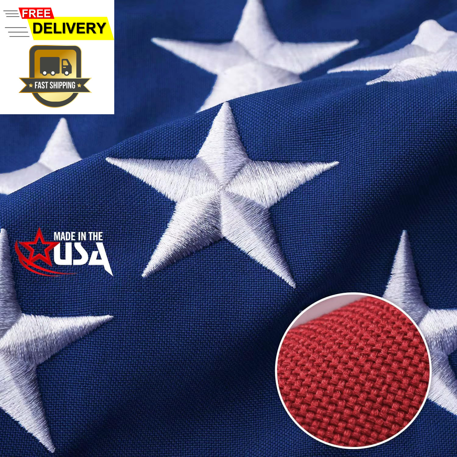 American Flag 3X5 Ft Ultra Durable Tear-Resistant Series ,Made in the USA , Made