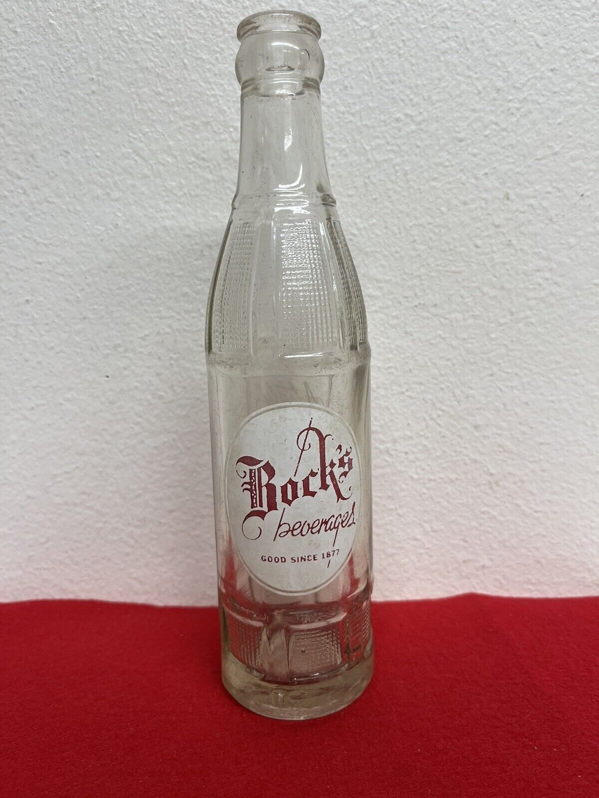 Vintage Rare 1940s Bock’s Beverages Bottle Boscobel, WI