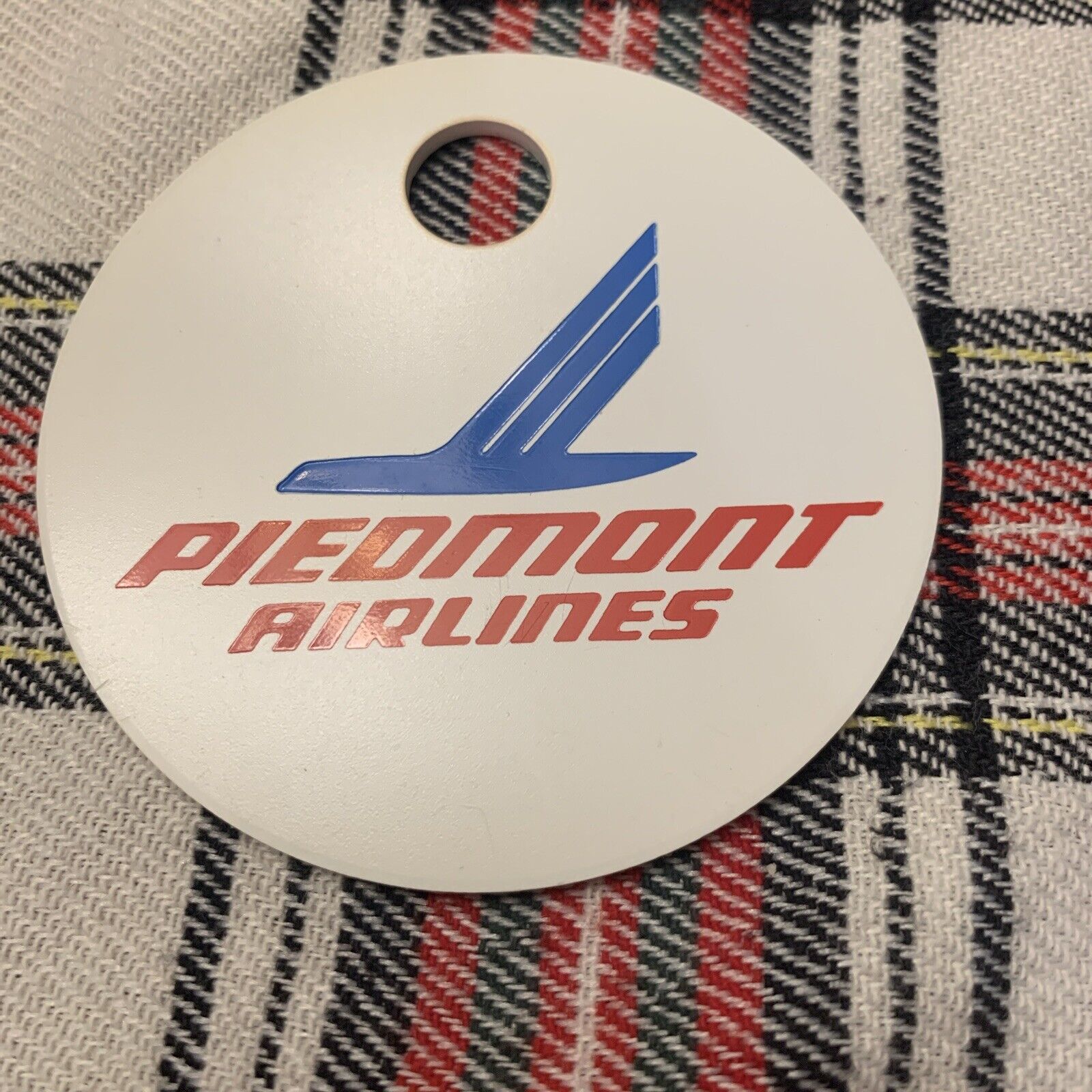 Vintage Piedmont Airlines Luggage Tag US Air Rare and Hard to Find