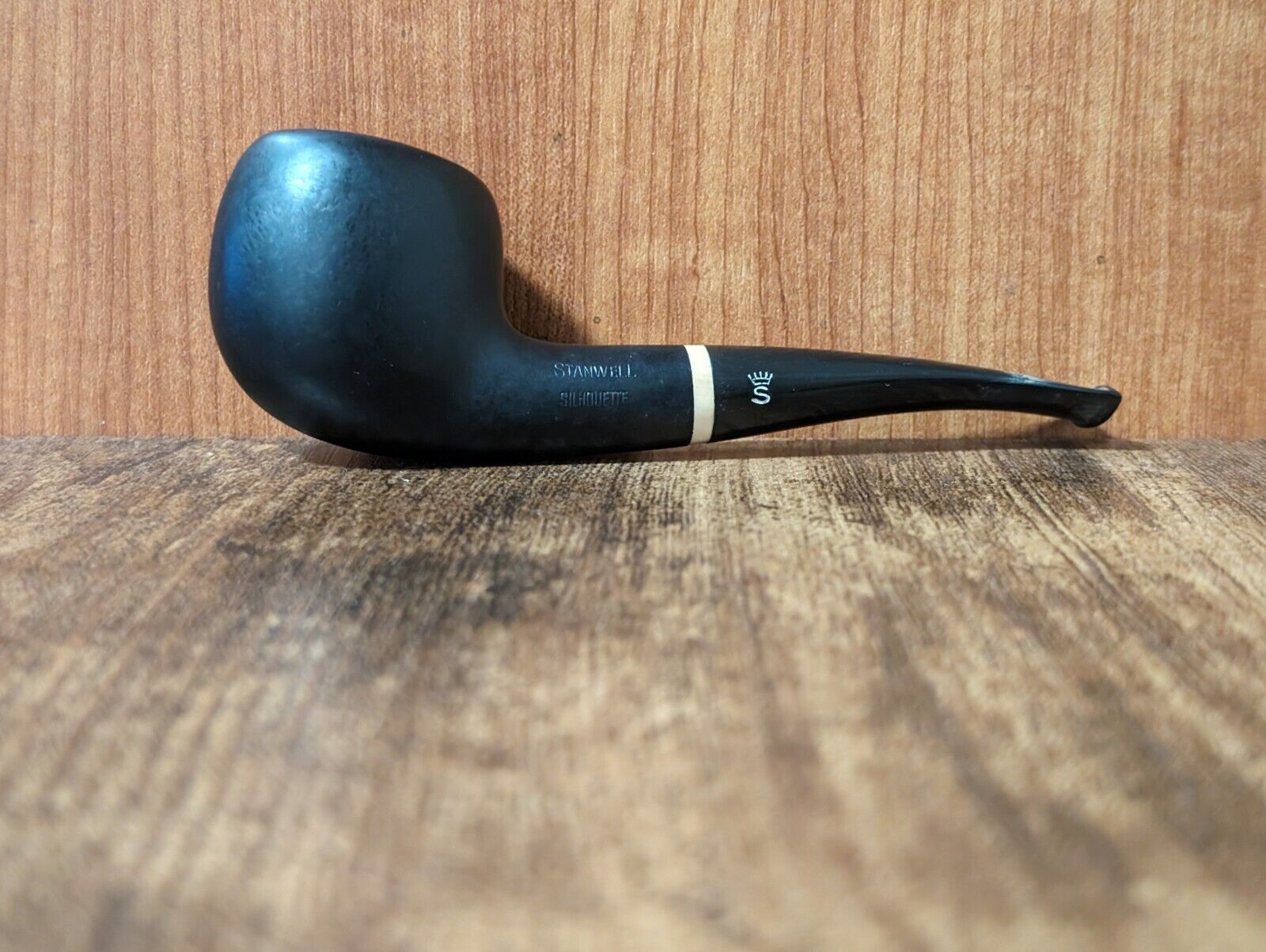 VINTAGE USED STANWELL SILHOUETTE SMOKING PIPE MADE IN DENMARK #42