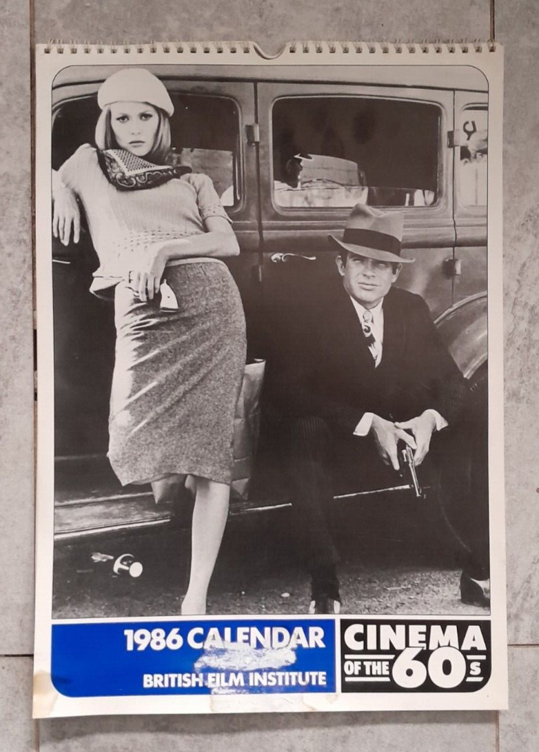 VTG CINEMA OF THE 1960s BFI BRITISH FILM INSTITUTE 1986 CALENDAR