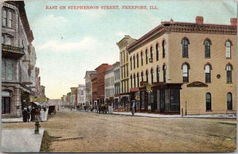 1910s FREEPORT, Illinois Postcard \