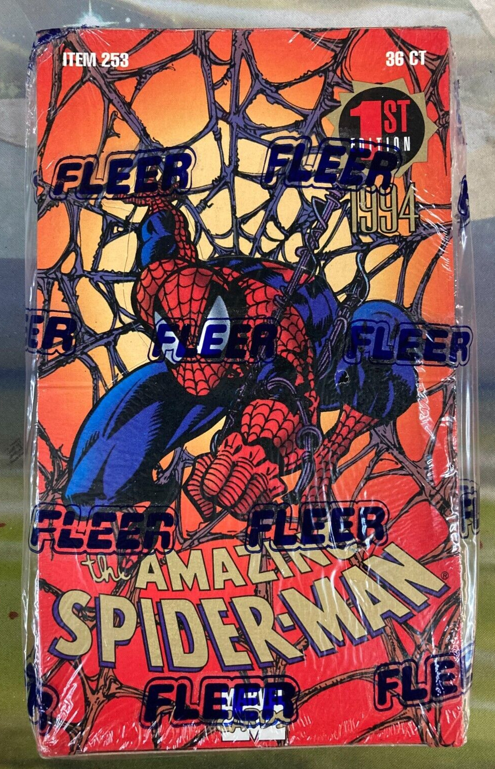 1994 Fleer Amazing Spider-Man 1st Edition Factory Sealed Box
