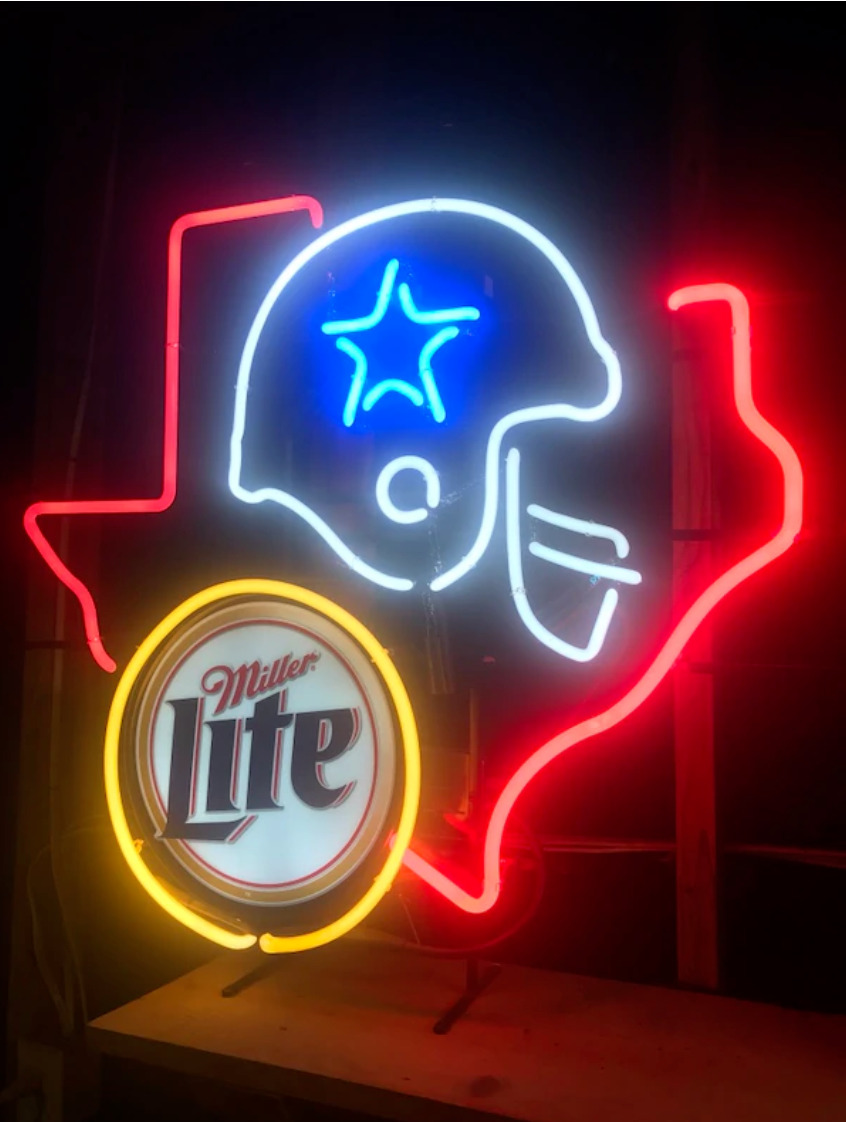 Dallas Cowboys Texas Light Lager Beer 24\
