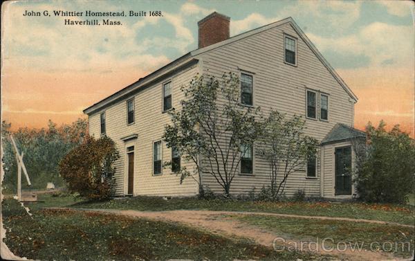 Haverhill,MA John G. Whittier Homestead,Built 1688 Essex County Massachusetts