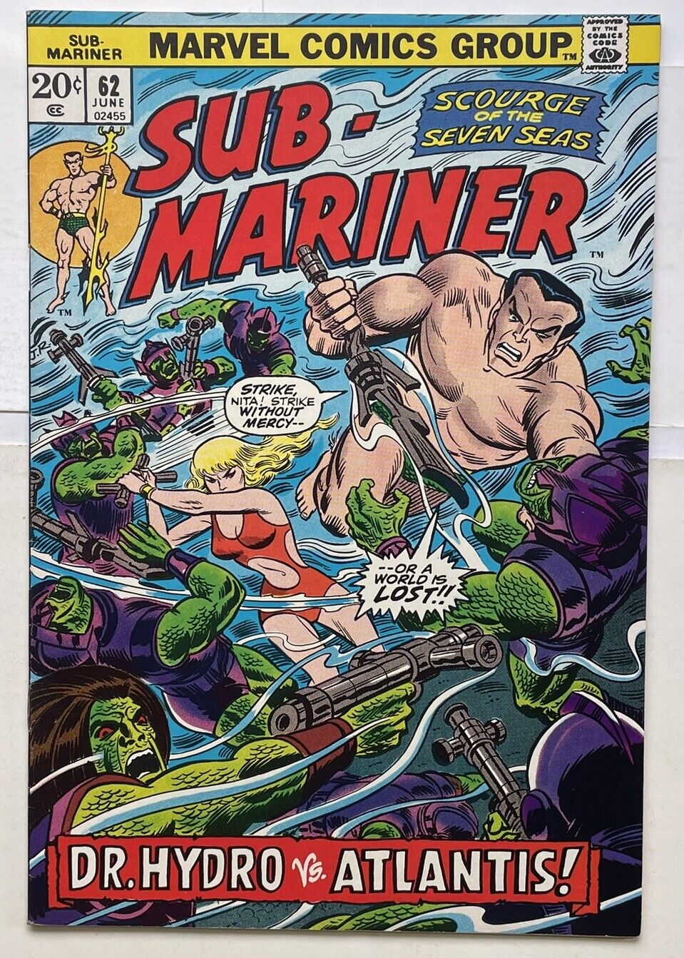 SUB-MARINER #62  -MARVEL COMICS- 1973
