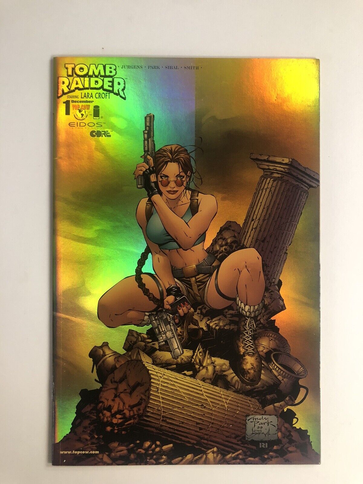 Tomb Raider #1 - Holochrome / Gold Foil Edition Image Comics Lara Croft