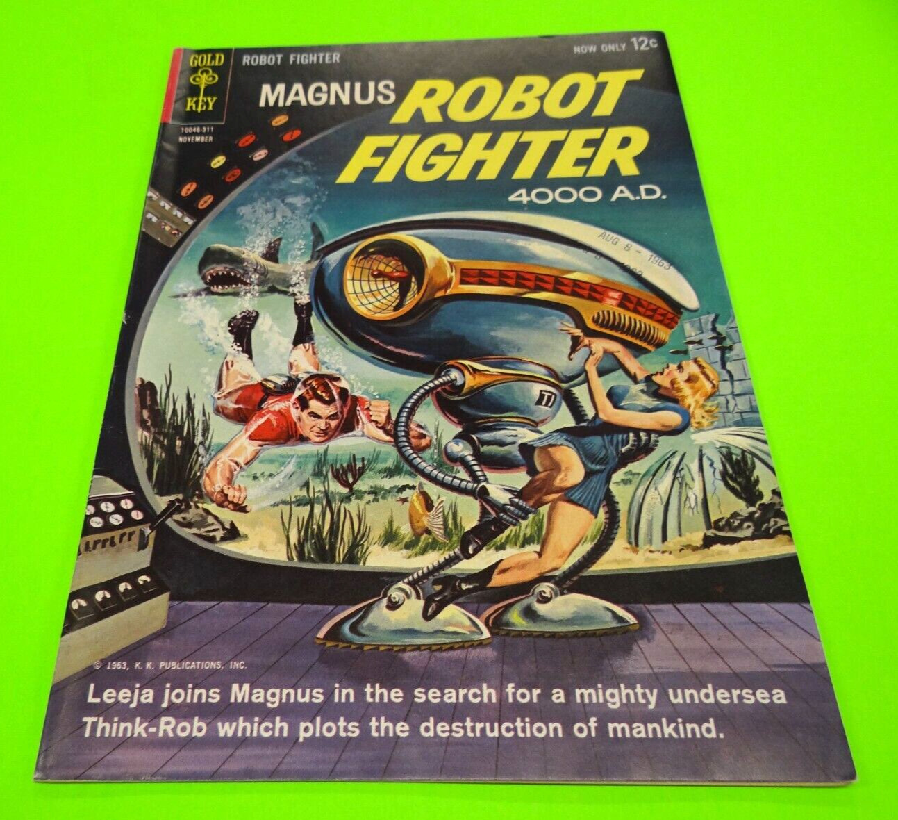 Magnus Robot Fighter #4 VF- 7.5 Upper Grade 1963 Gold Key Silver Age Sci-Fi