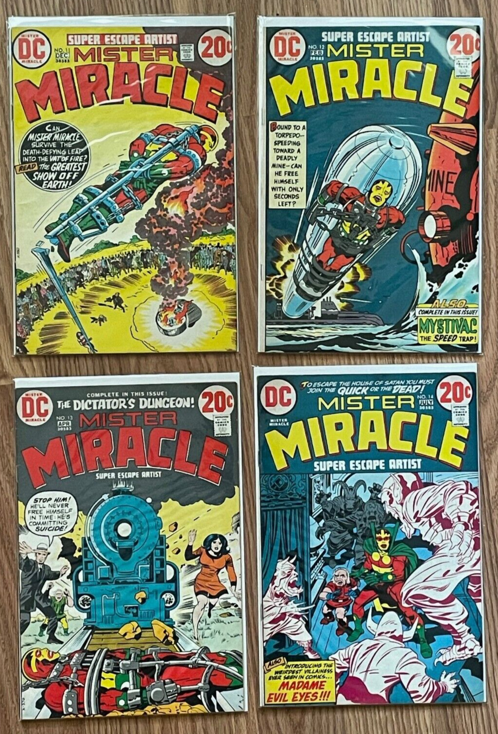 Mister Miracle #12, 11, 13, 14 -**4 COMIC LOT** -DC COMICS -1973