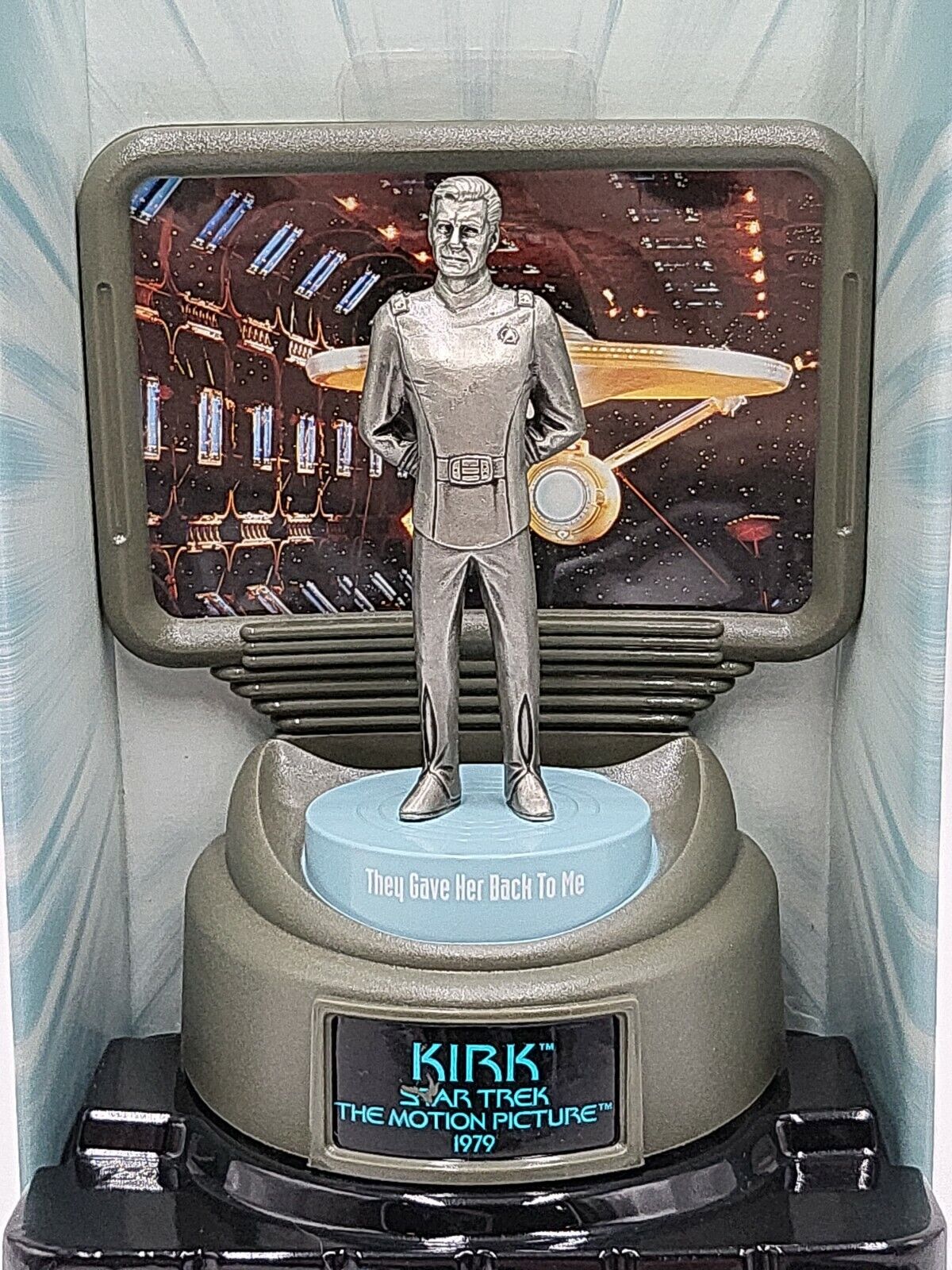1998 Star Trek Champions Star Trek TMP Kirk - Fine Pewter Figure - IOB