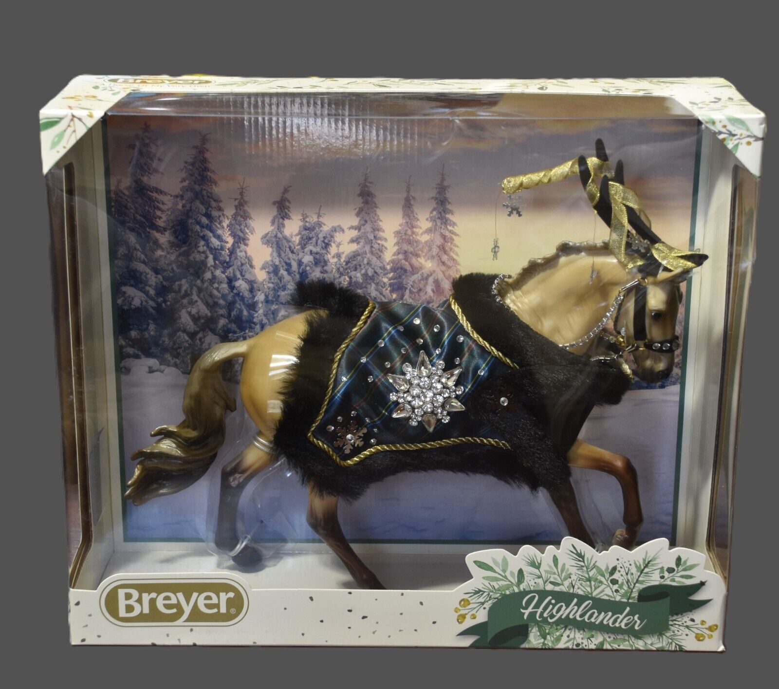 Breyer NIB 2023 Christmas Holiday Horse HIGHLANDER Cantering Warmblood #700126