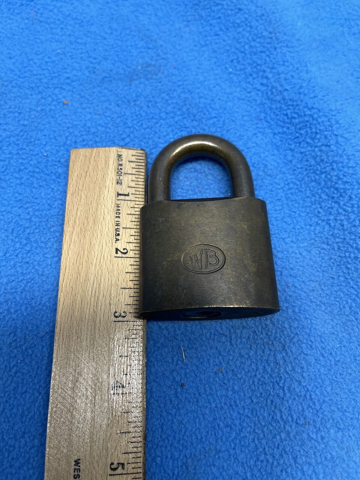 Vintage NSP Northern States Power WB Brass Pad lock Padlock