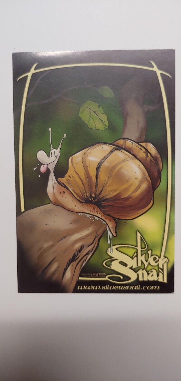 Jeff Smith\'s Bone Smiley Bone Silver Snail Comic Shop Promo Postcard 2002 Unused