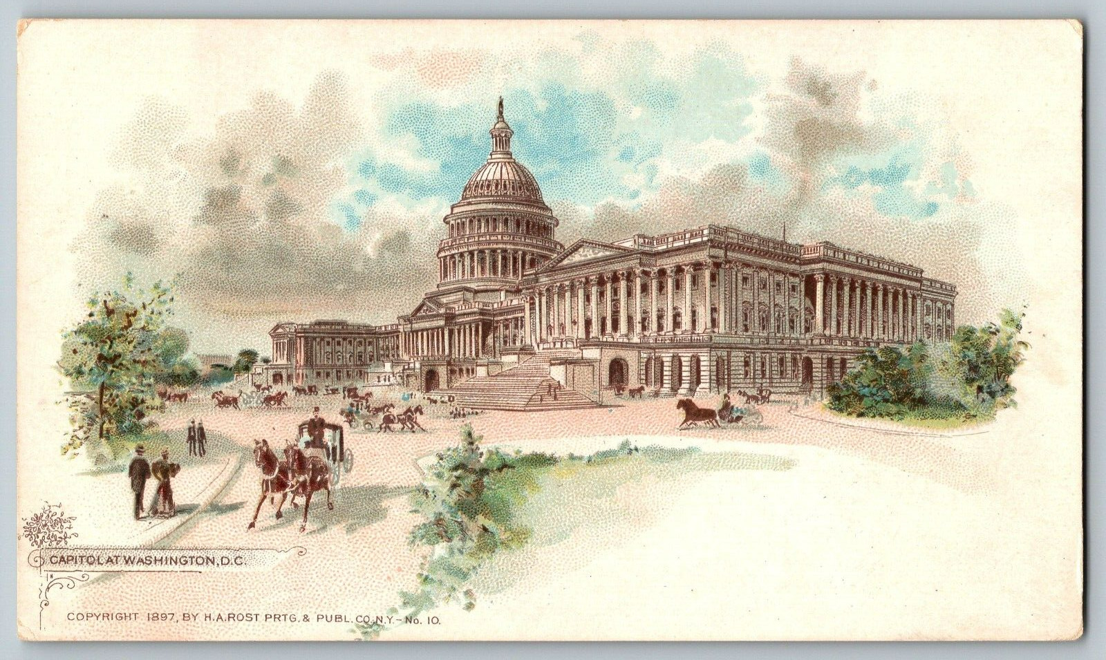 Washington, D.C - Capitol - Vintage Postcard - Unposted