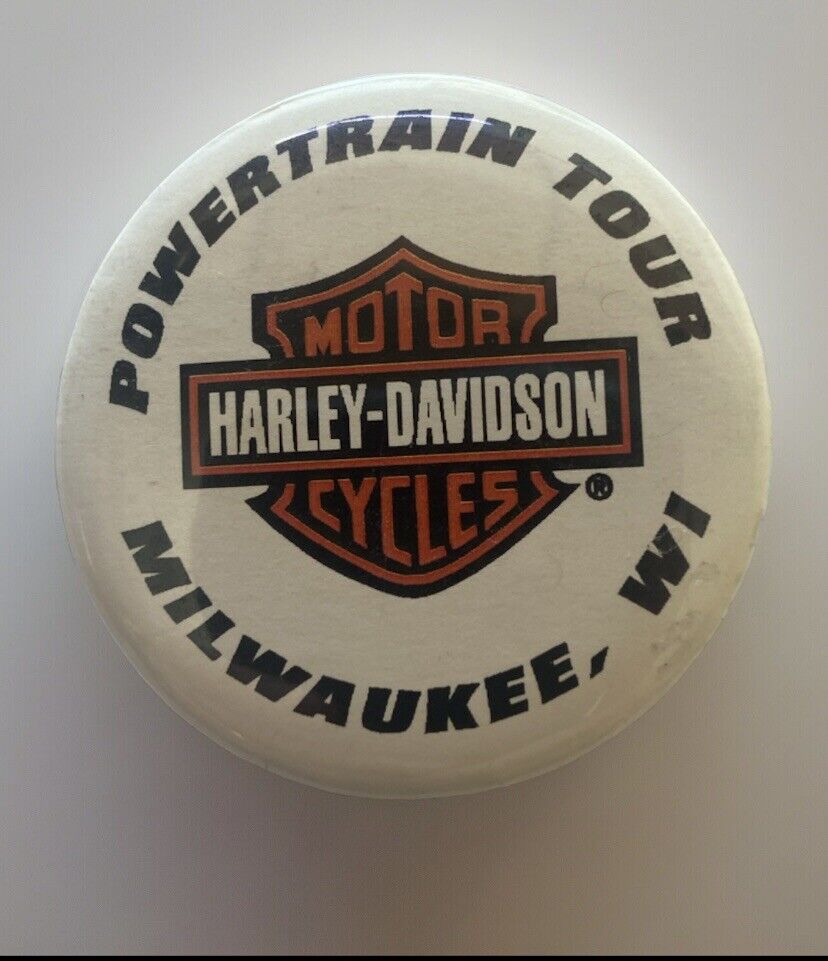 Harley-Davidson Pin Powertrain Tour Milwaukee, Wisconsin Motorcycle Button
