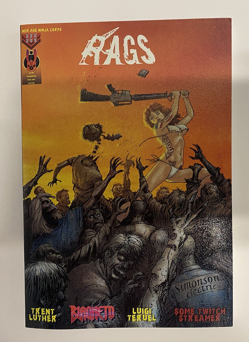 Rags Manga Edition by Brian Ball & Trent Luthor NM HTF OOP