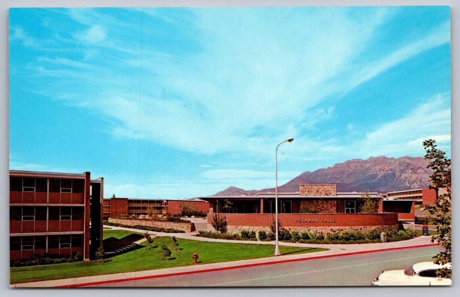 Postcard Helaman Halls Brigham Young University School Campus Provo Utah Vintage