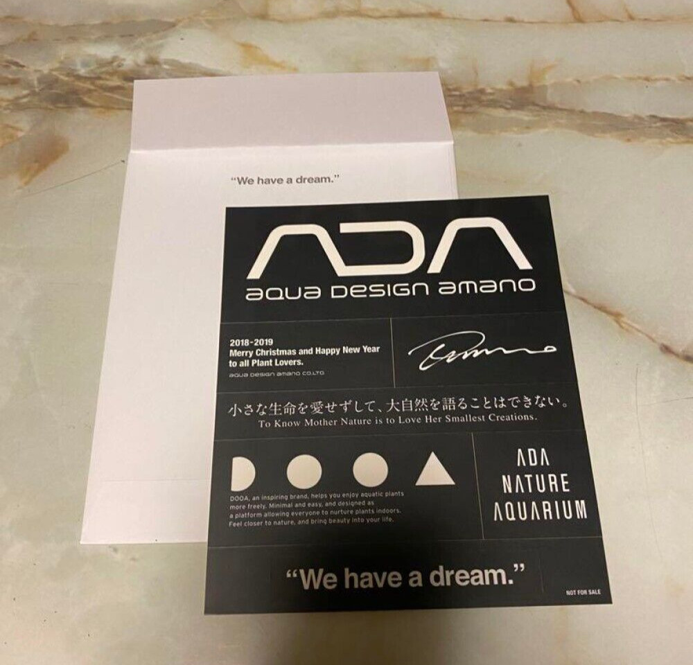 ADA Lab Limited Black Color Sticker 2018-2019 Aqua Design Amano Laboratory Japan