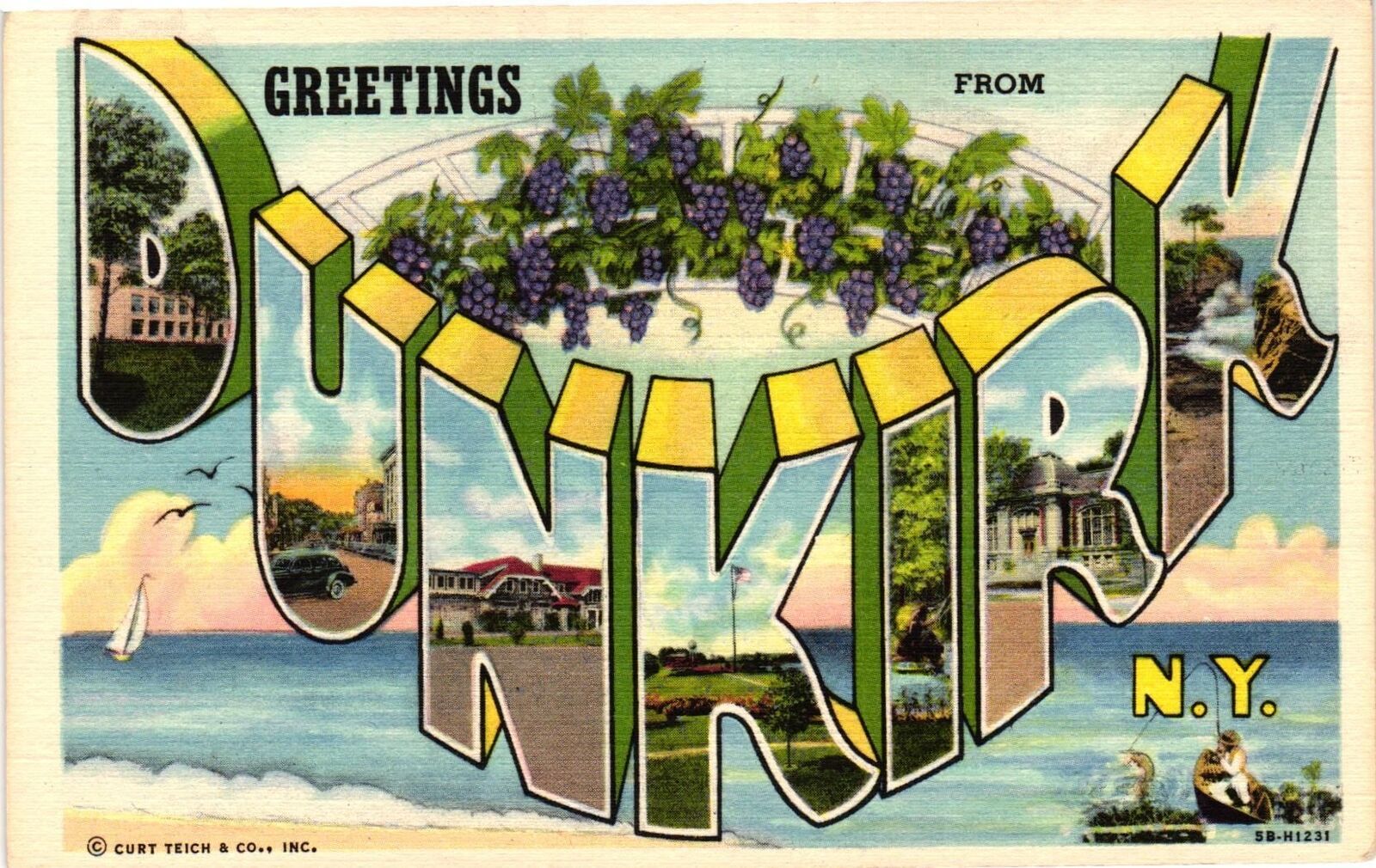 Vintage Postcard- Dunkirk, Chautauqua County NY Early 1900s