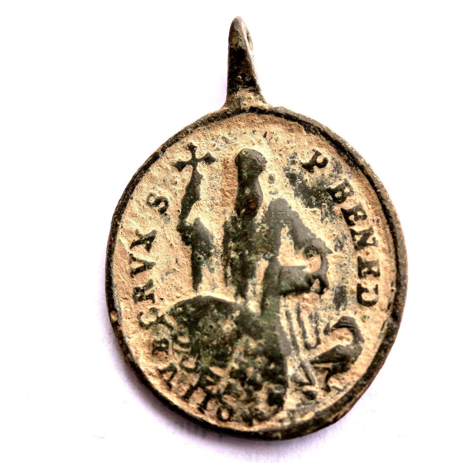 antique 17th century Saint Benedict Medal 