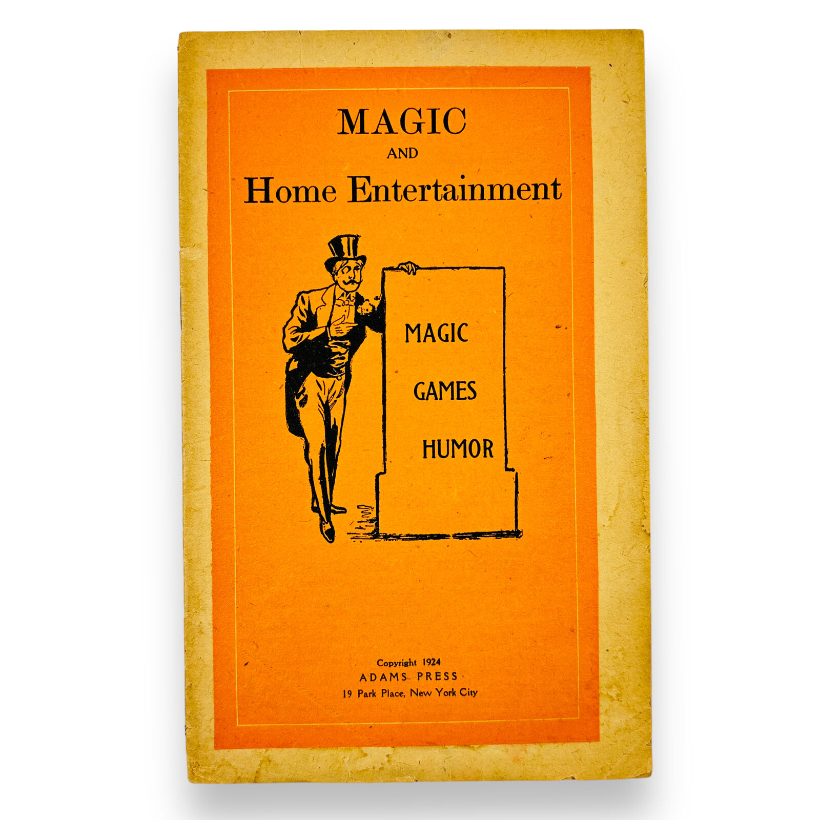 1924 Magic and Home Entertainment Booklet Easy Tricks Effects Games Illusions