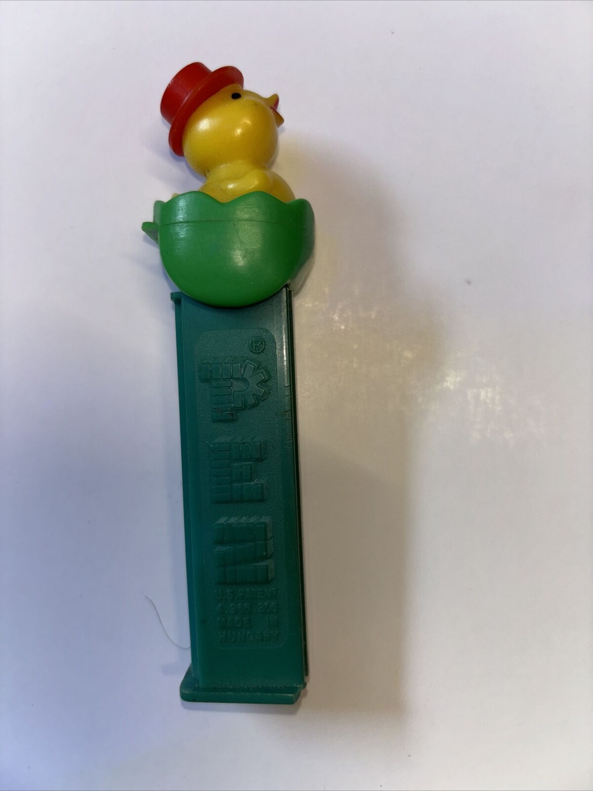 Vintage RARE PEZ Baby Chick Easter CHICKEN Hatching Egg Duck green