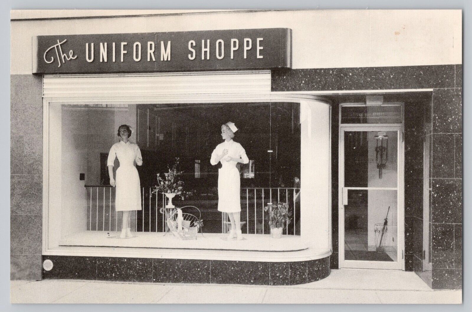 Uniform Shoppe Postcard Bay Street Toronto 1950s Advertisement Postcard Nursing