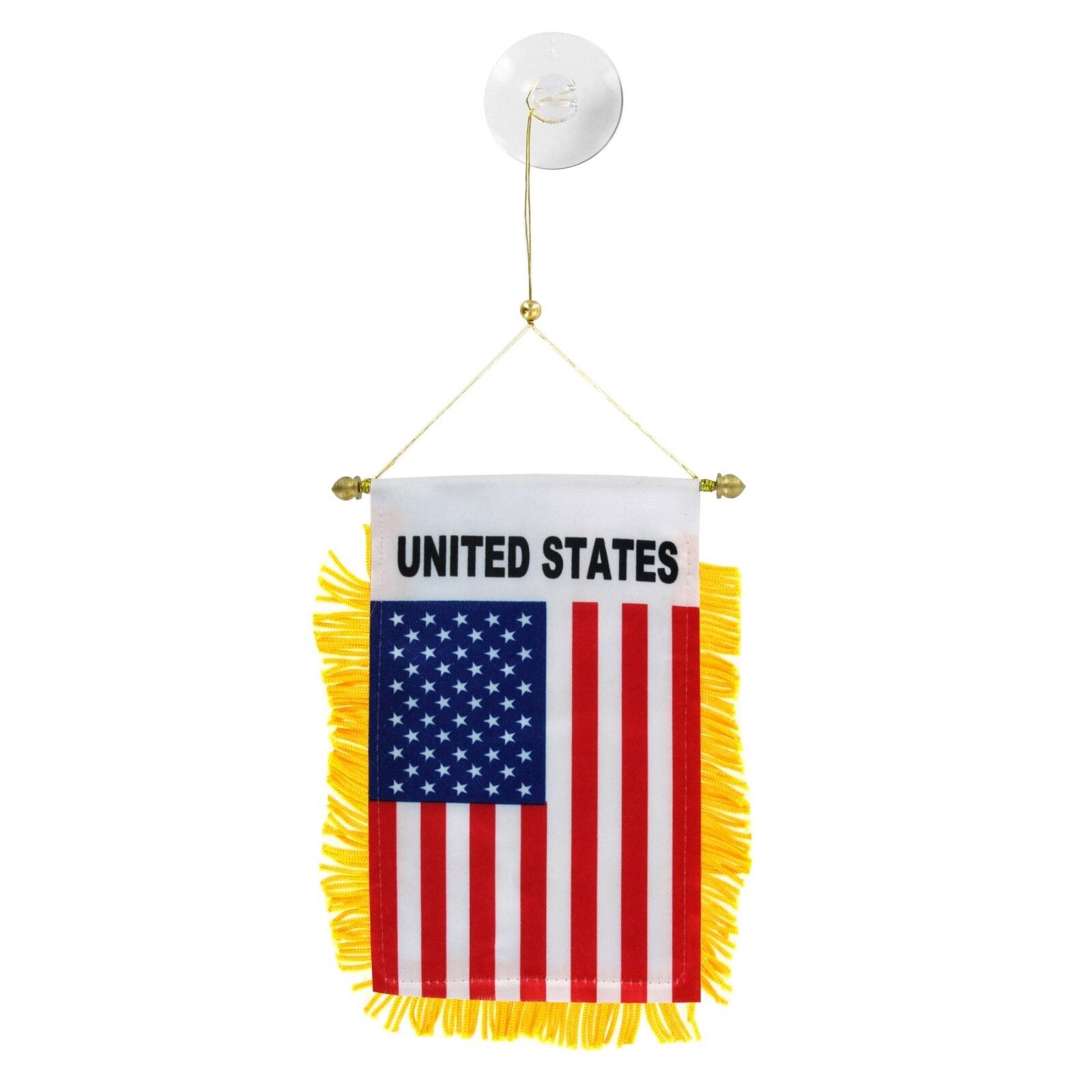 USA flag automobile rearview mirror or window flag car Home AMERICAN pride