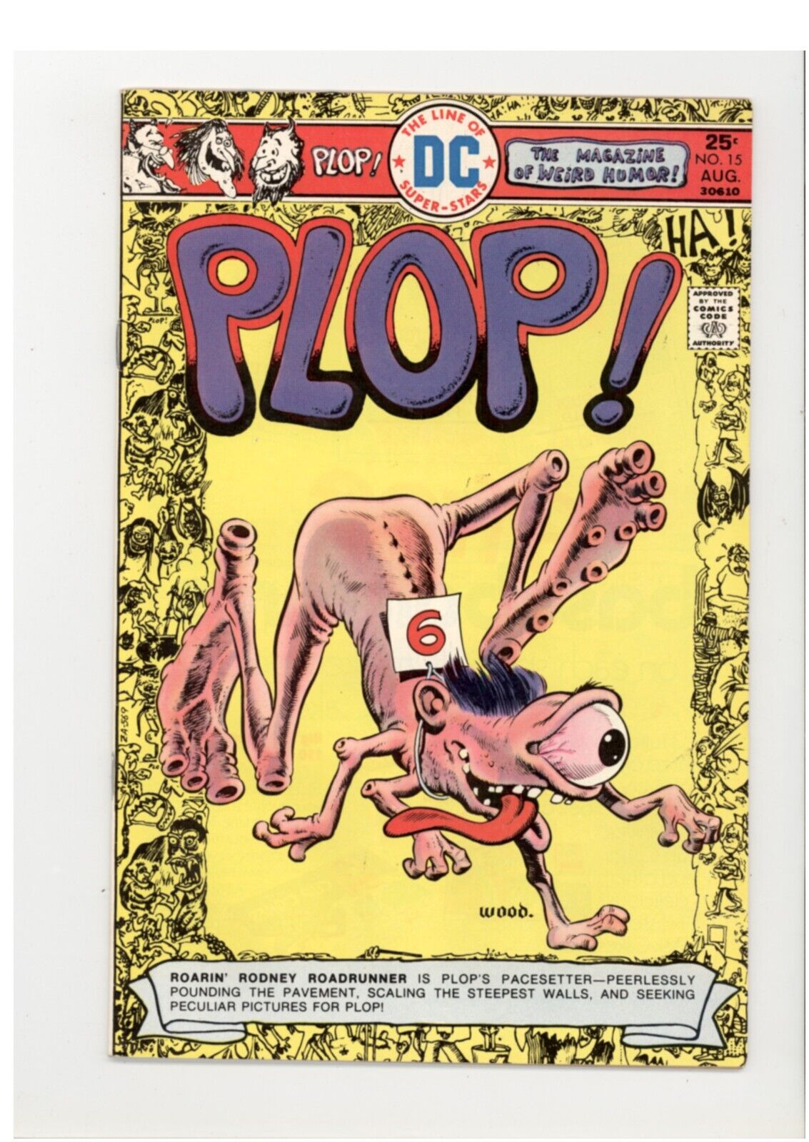 Plop 15 F+ Fine+ Wally Wood Cover Art 1975