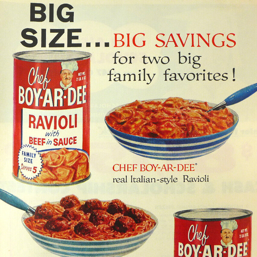 Chef Boy-Ar-Dee Vintage Print Ad