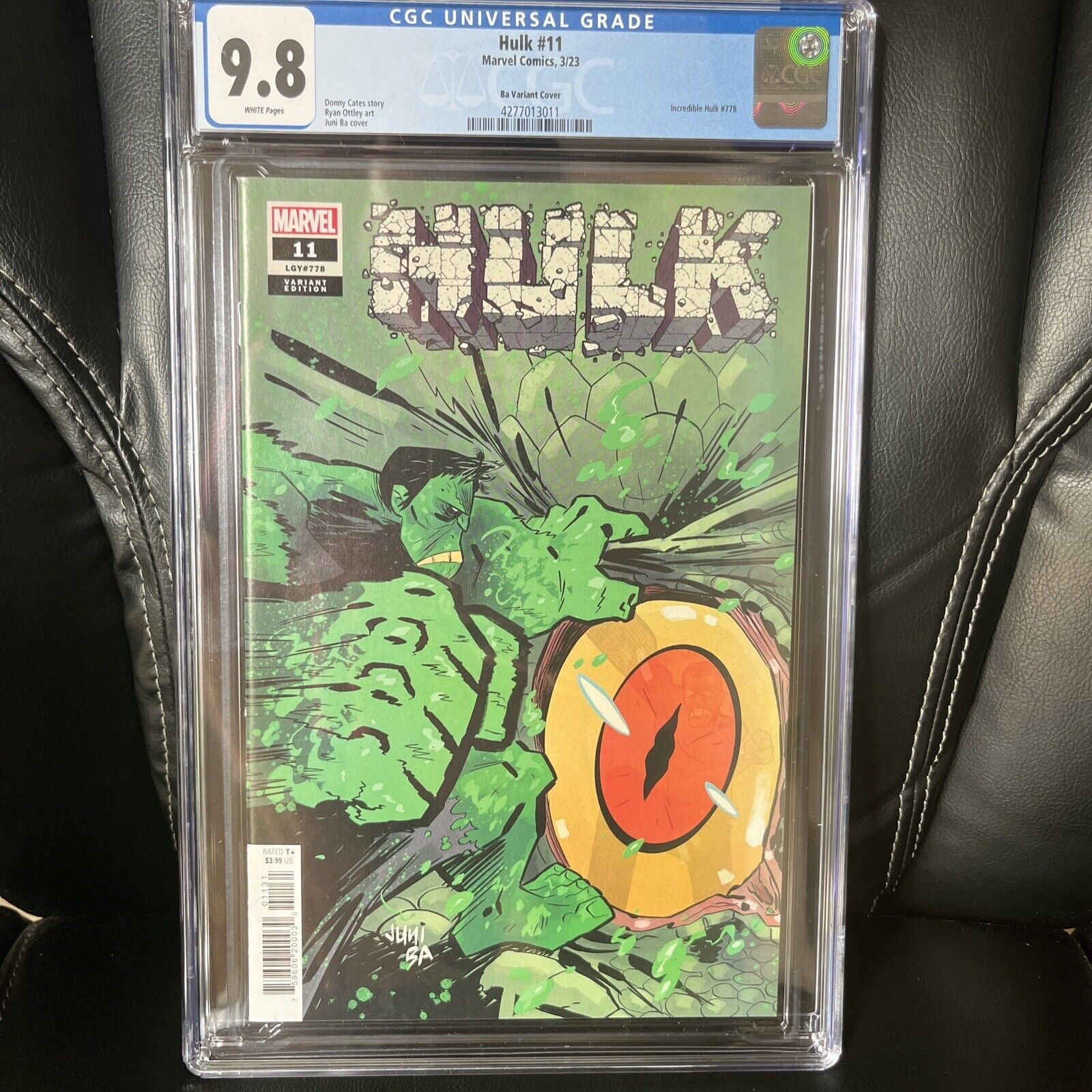 Hulk #11 CGC 9.8 Juni Ba Variant Cover Featuring Donny Cares & Ryan Ottley