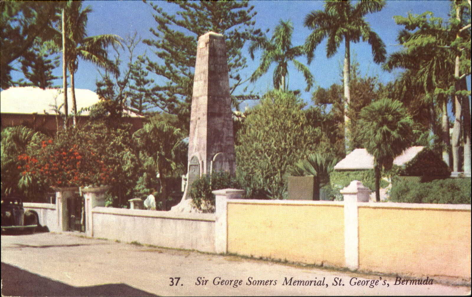 Sir George Somers Memorial St. George\'s Bermuda ~ 1950s
