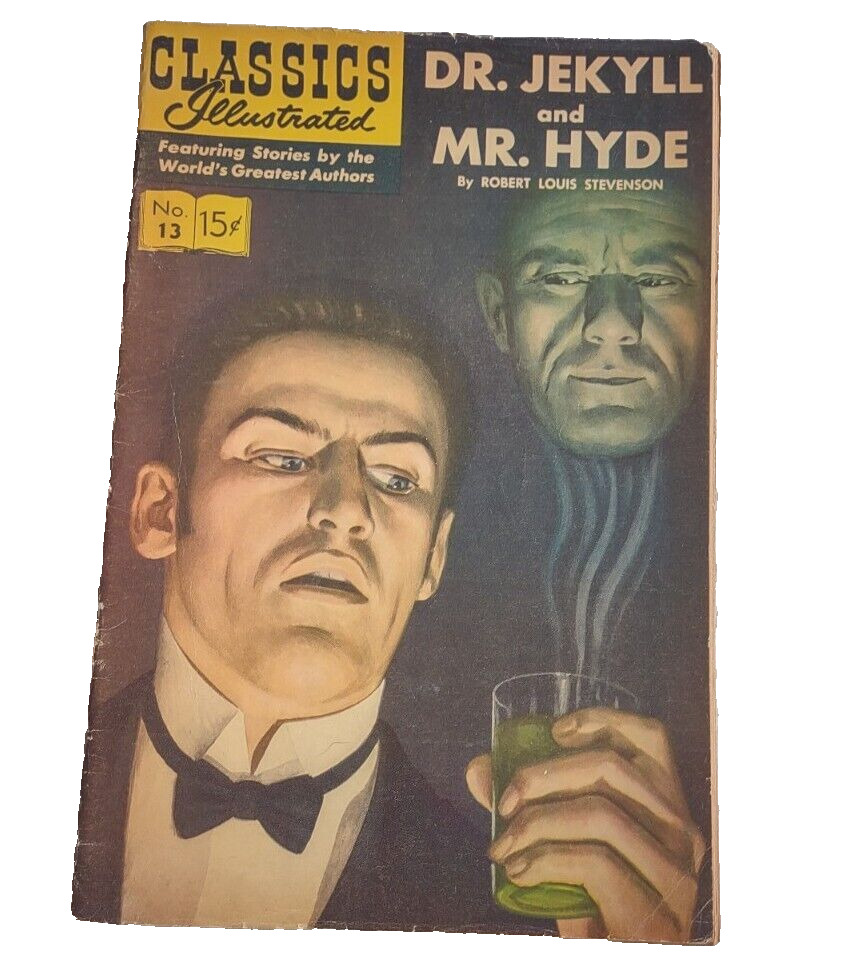 Dr Jekyll and Mr Hyde Classics Illustrated Published 1965 Horror Vintage