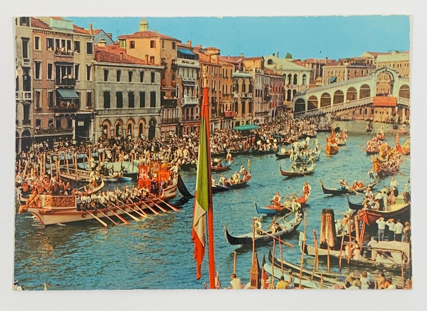 Historical Regatta Venice Italy Postcard Unposted Venezia