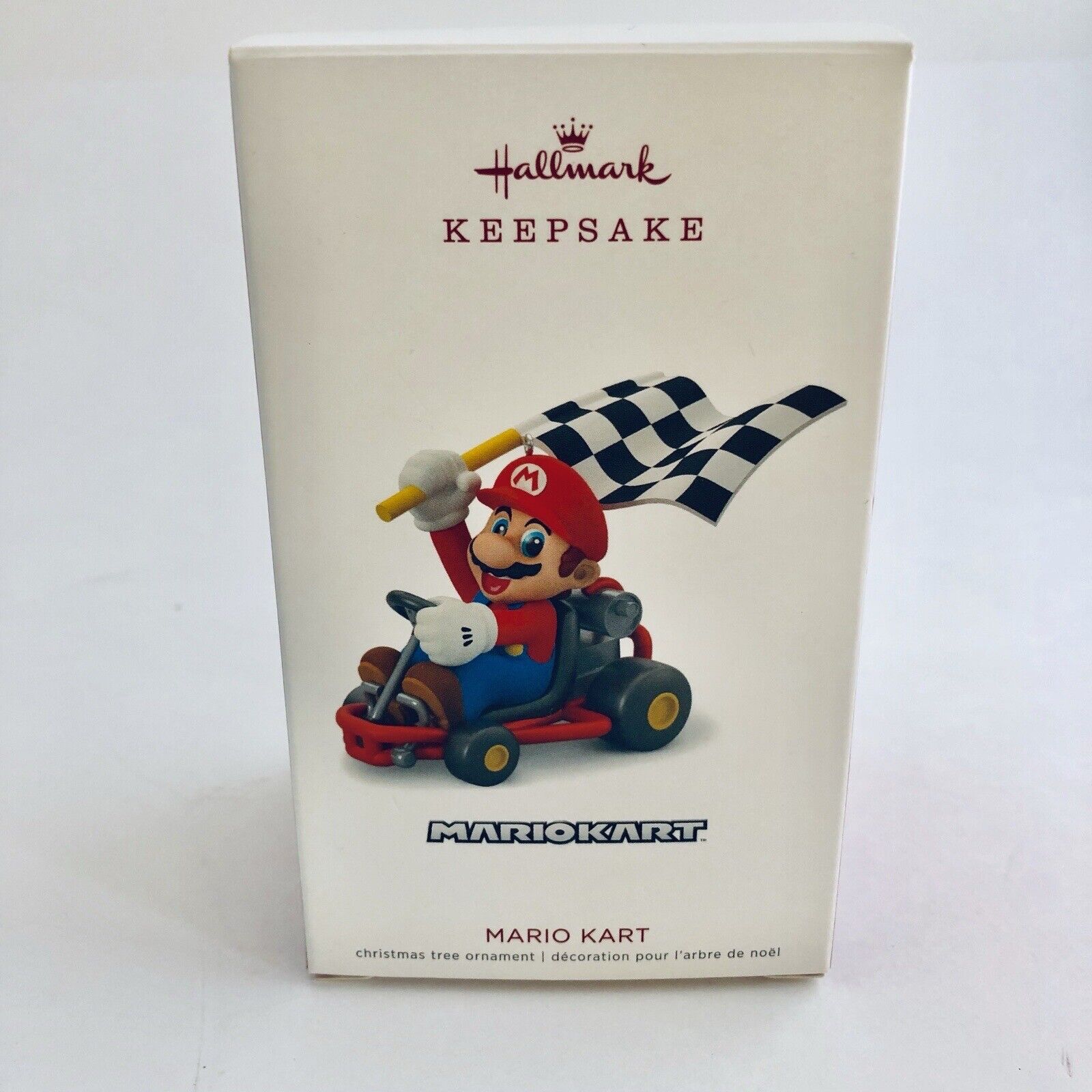 Hallmark 2018 Mario Kart Nintendo Christmas Keepsake Ornament Checkered Flag NEW