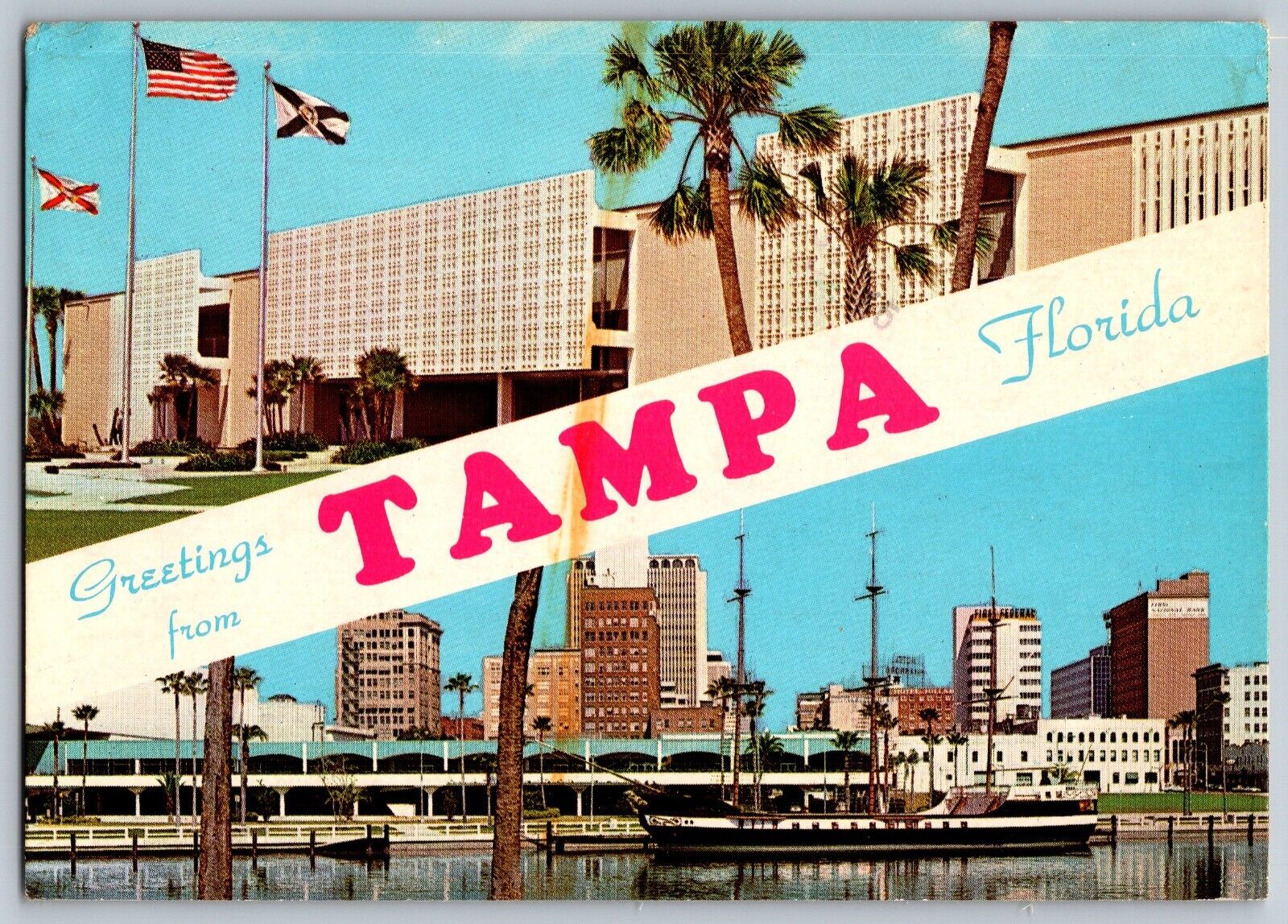 Tampa, Florida FL - Greetings from Tampa - Multiview - Vintage Postcard 4x6