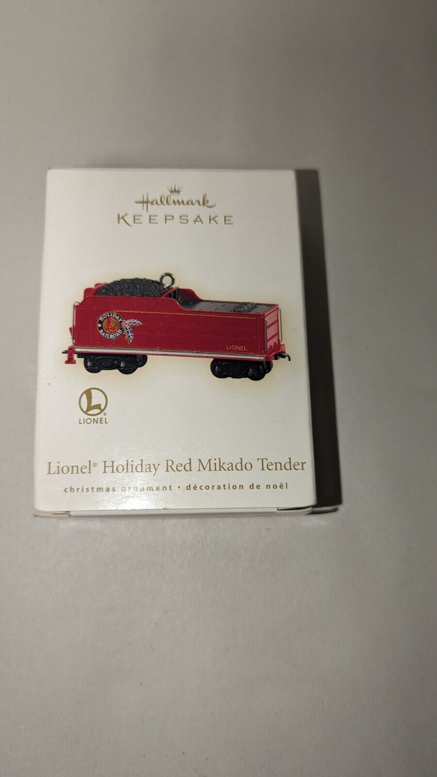 Hallmark Keepsake Lionel Train Ornament - NIB - Red Mikado Tender  