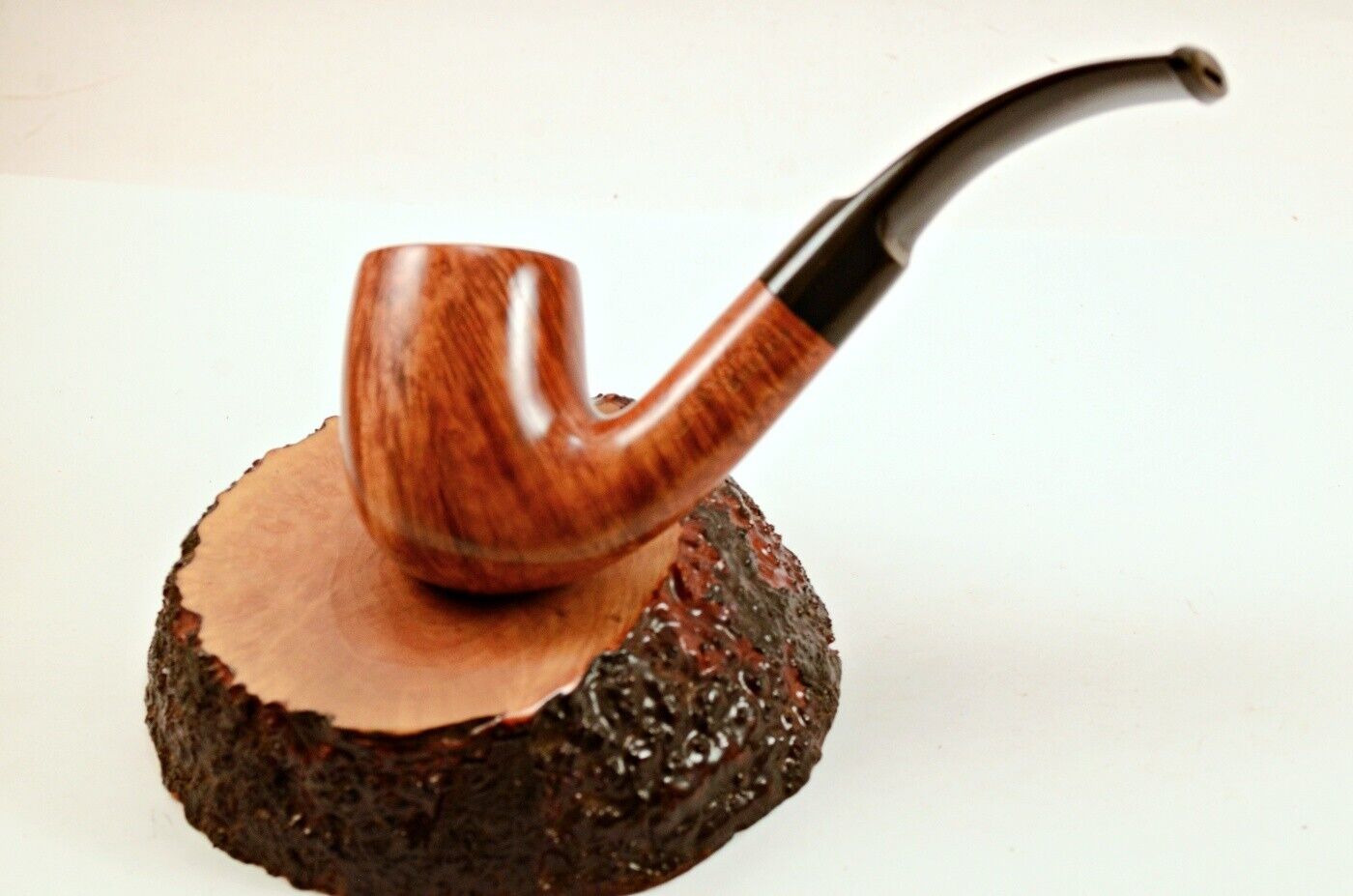 Bent Billiard Smoking Tobacco Pipe Greek Briar Alexander Model 112C No3645