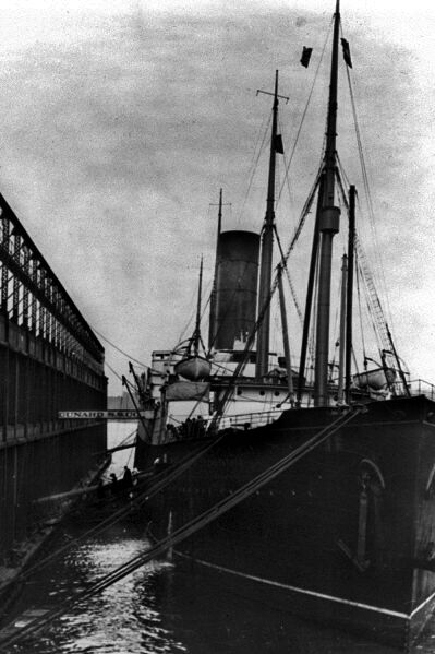 New 5x7 Photo: SS CARPATHIA at Dock in New York City after TITANIC, 1912