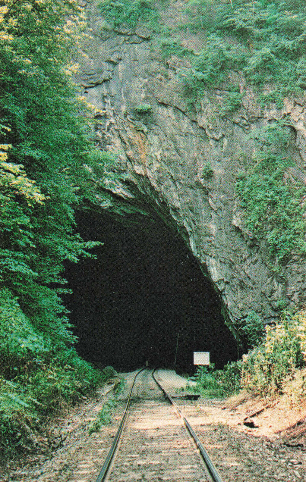 Postcard Southern Railway Entrance Natural Tunnel State Park Clinchport VA