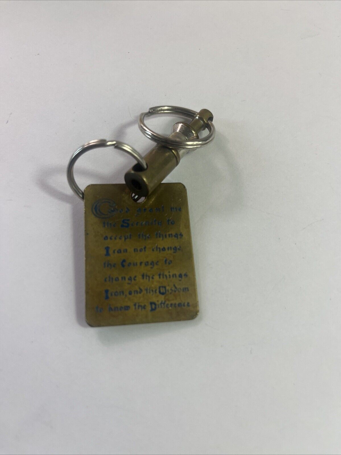 Serenity Prayer Keychain - Alcoholics Anonymous, AA, NA Vintage Albuquerque