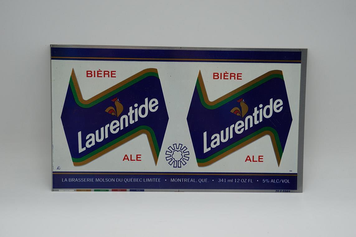 Laurentide Ale Canada Ale Unrolled 12oz Beer Can Flat Sheet Magnetic