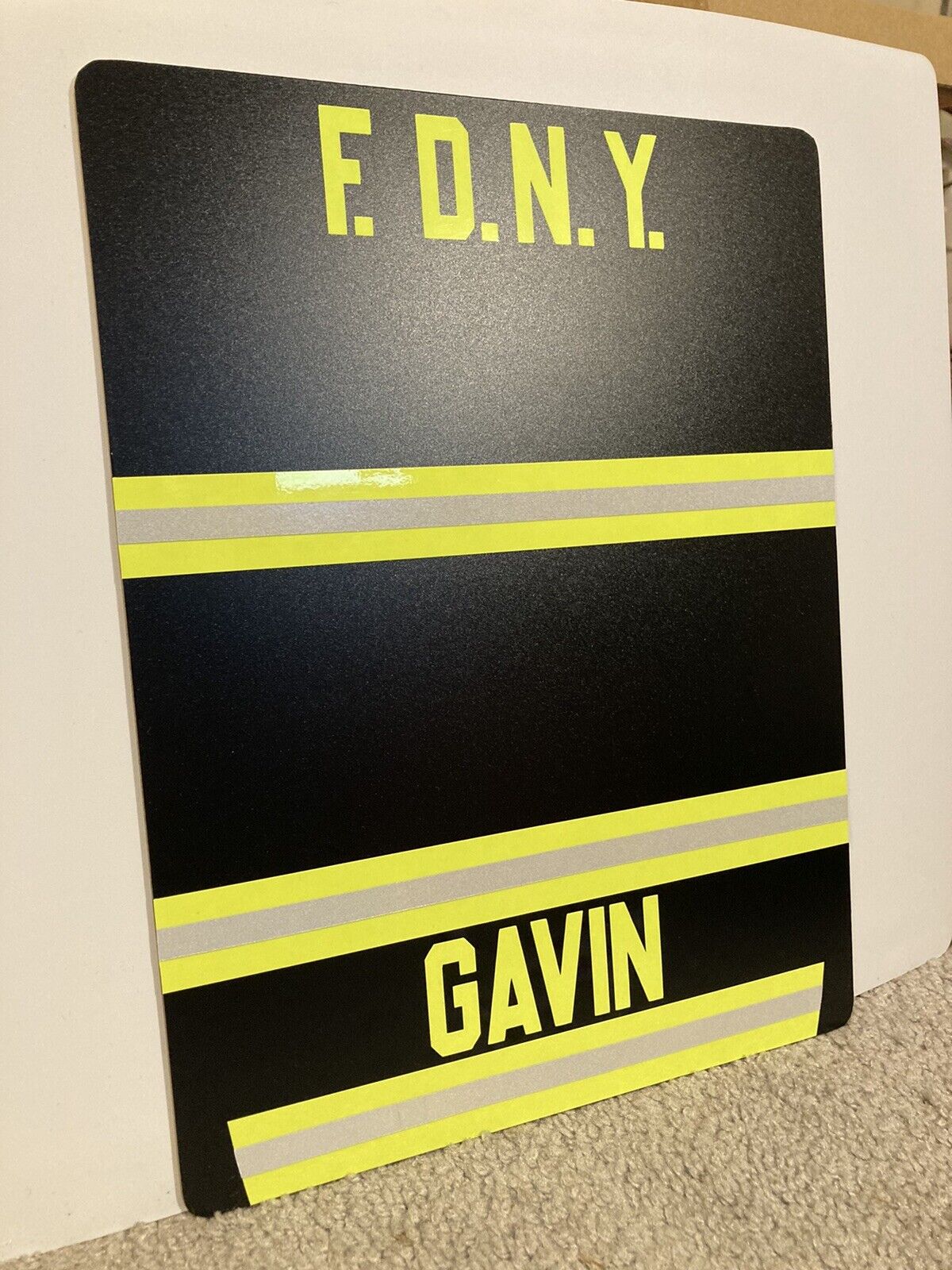 FDNY REFLECTIVE Vinyl Turnout Sign  *SEE DESCRIPTION* Rescue Me Tommy Gavin