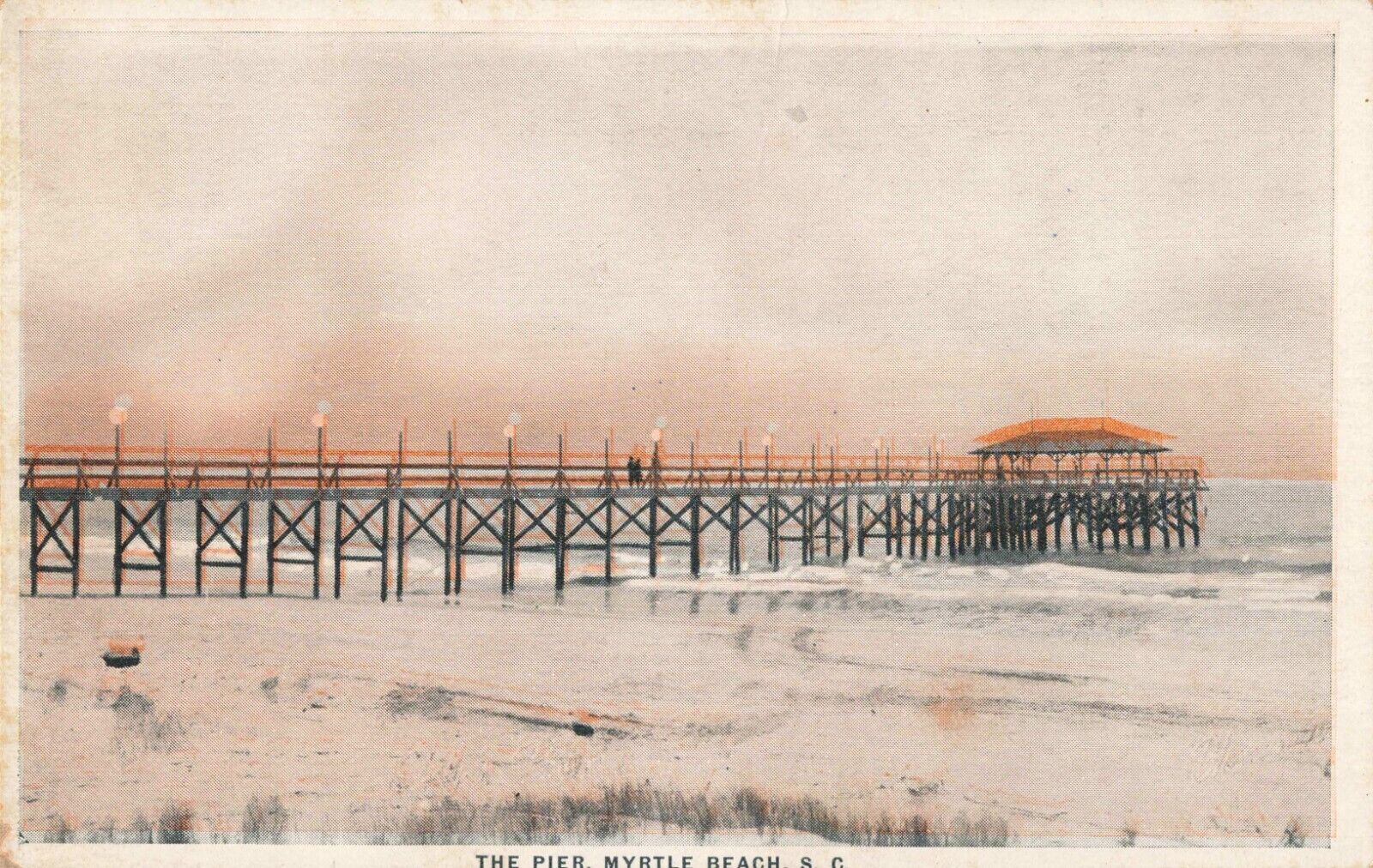 The Pier at Myrtle Beach South Carolina SC EARLY c1920s Postcard