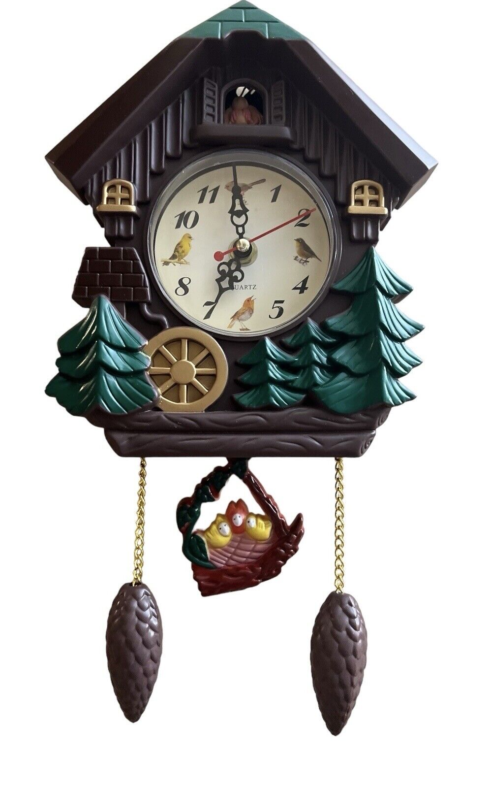 Sangtai Fairy\'s Cuckoo Clock 5168 Classic Unique Cute Woods Forest Tree House