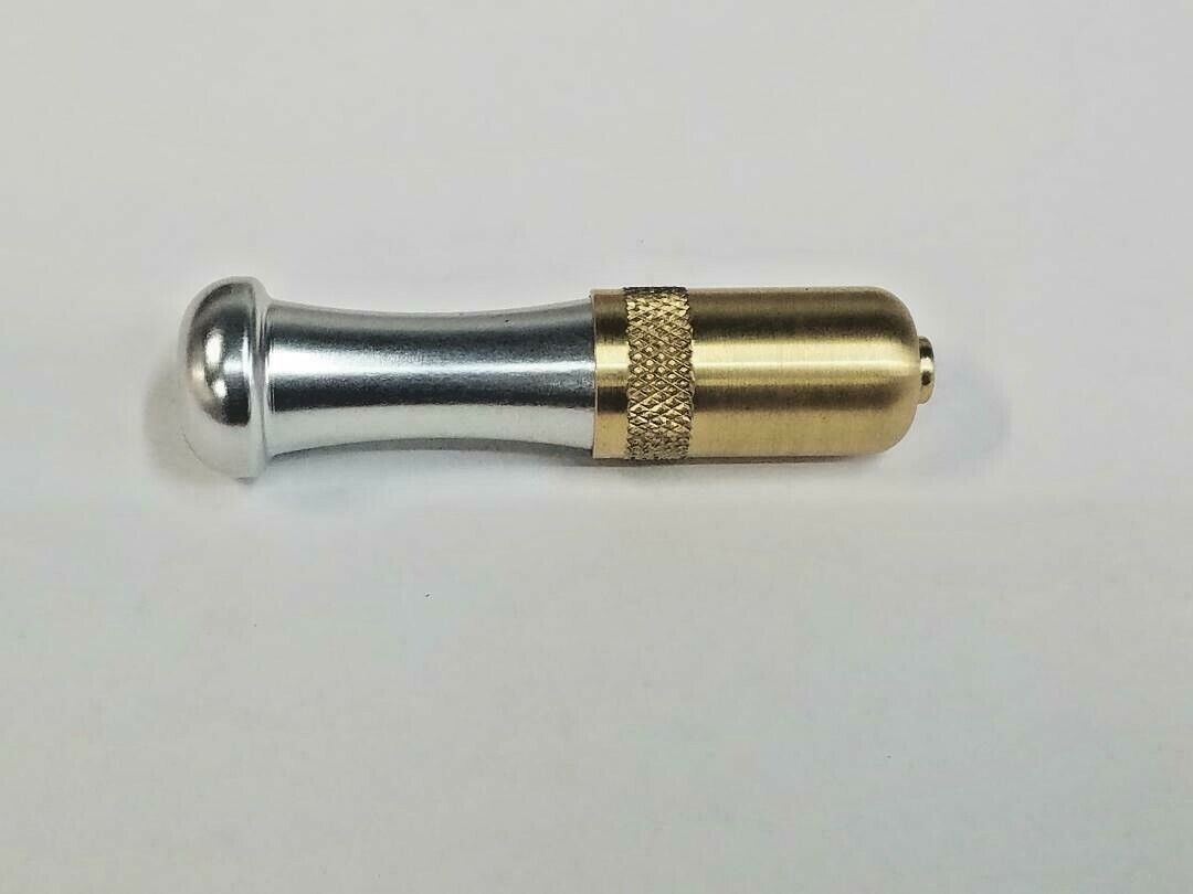 BRASS / SILVER ZEPPELIN PIPE* MADE IN USA*  SNEAK A TOKE *HIGH QUALITY * SOLID