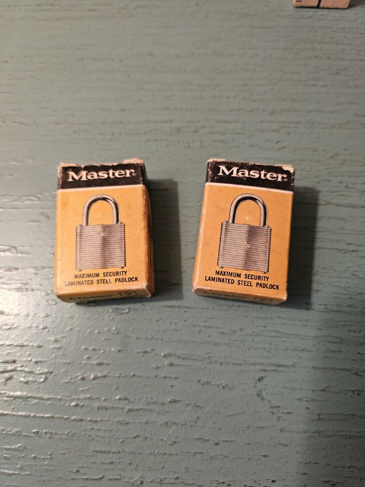 Vintage Lot Of (2) New MasterLock Padlocks W/Keys In Original Boxes
